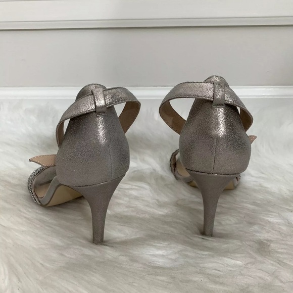 Steve Madden Laarah Embellished Ankle Strap Heels - Picture 8 of 12